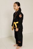 Grind Lite 1.0 Kids - Black with Orange Stitching