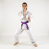 Grind Lite 1.0 - Women's White with Grey Stitching & Gold Embroidery